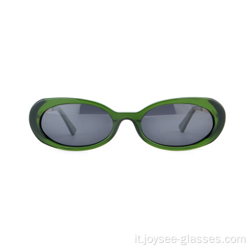 Nuova forma ovale a buon mercato Full cerchile Fullish Ladies Acetate Shades